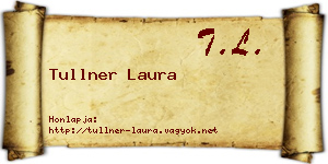 Tullner Laura névjegykártya